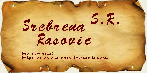 Srebrena Rašović vizit kartica